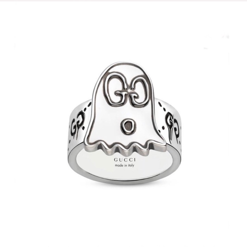 New Authentic Gucci Ghost Sterling Silver Ring - Picture 10 of 10